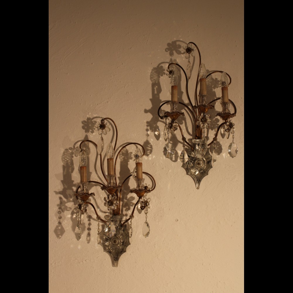 Paire d’appliques de la maison BAGUES