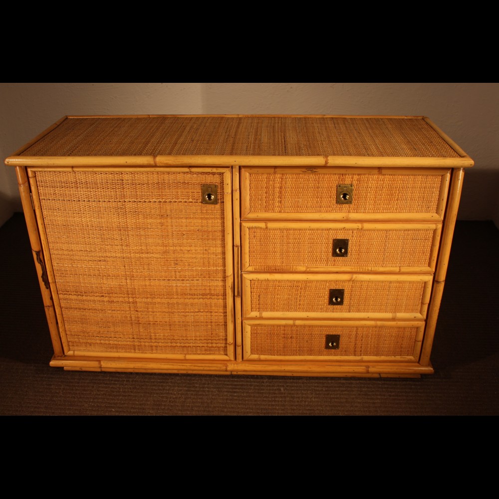 Buffet bambou des années 1970