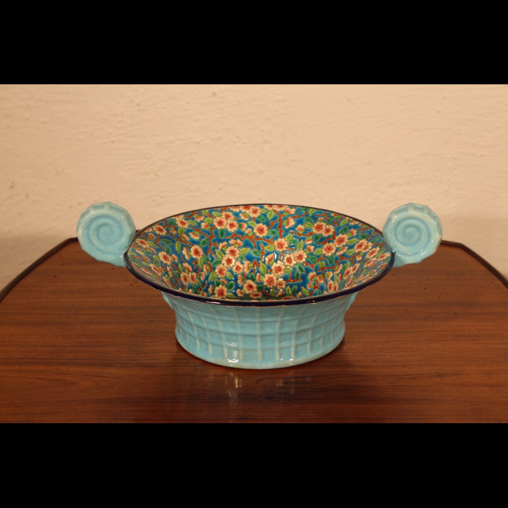 Coupe art déco des émaux de Longwy