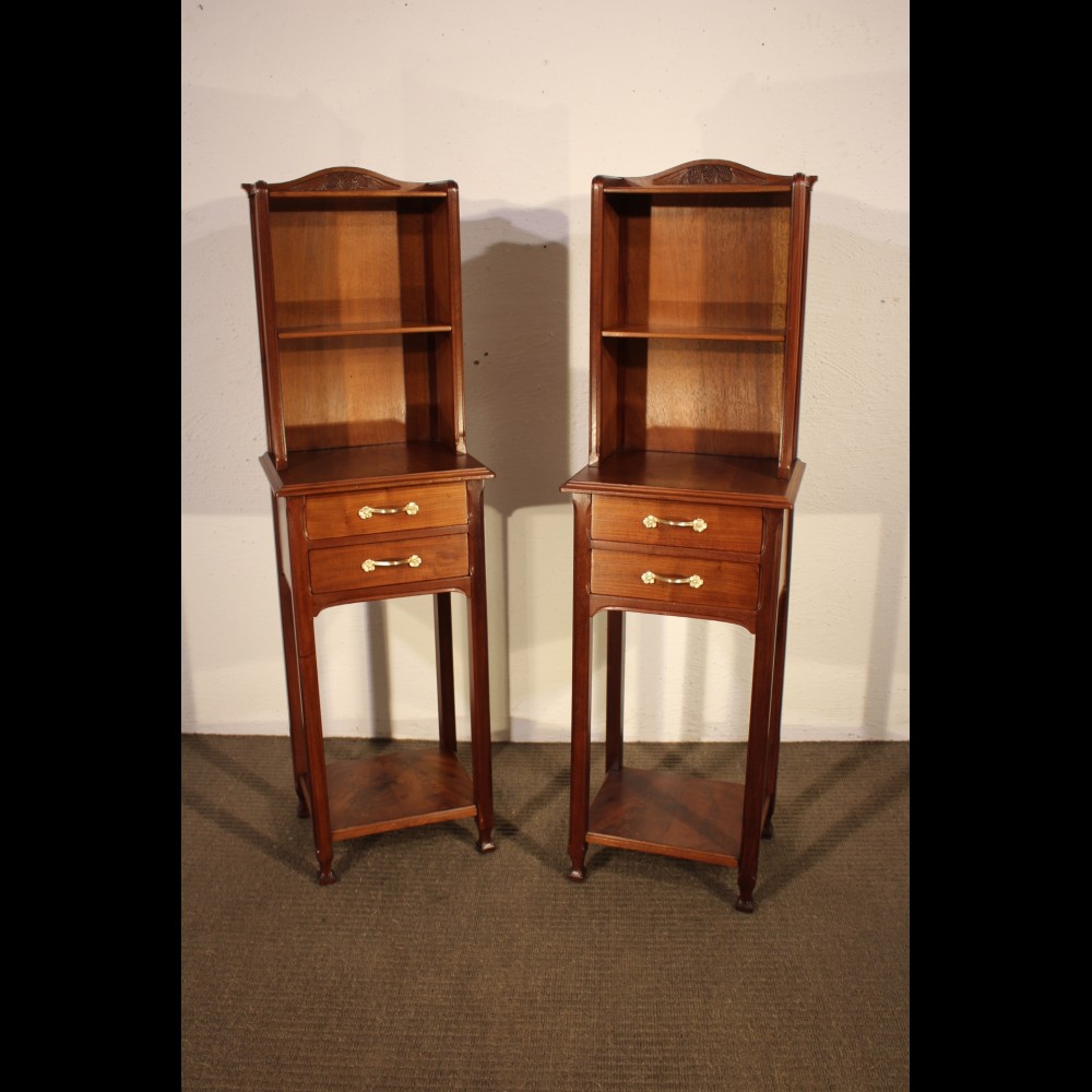Paire de chevets Art Nouveau