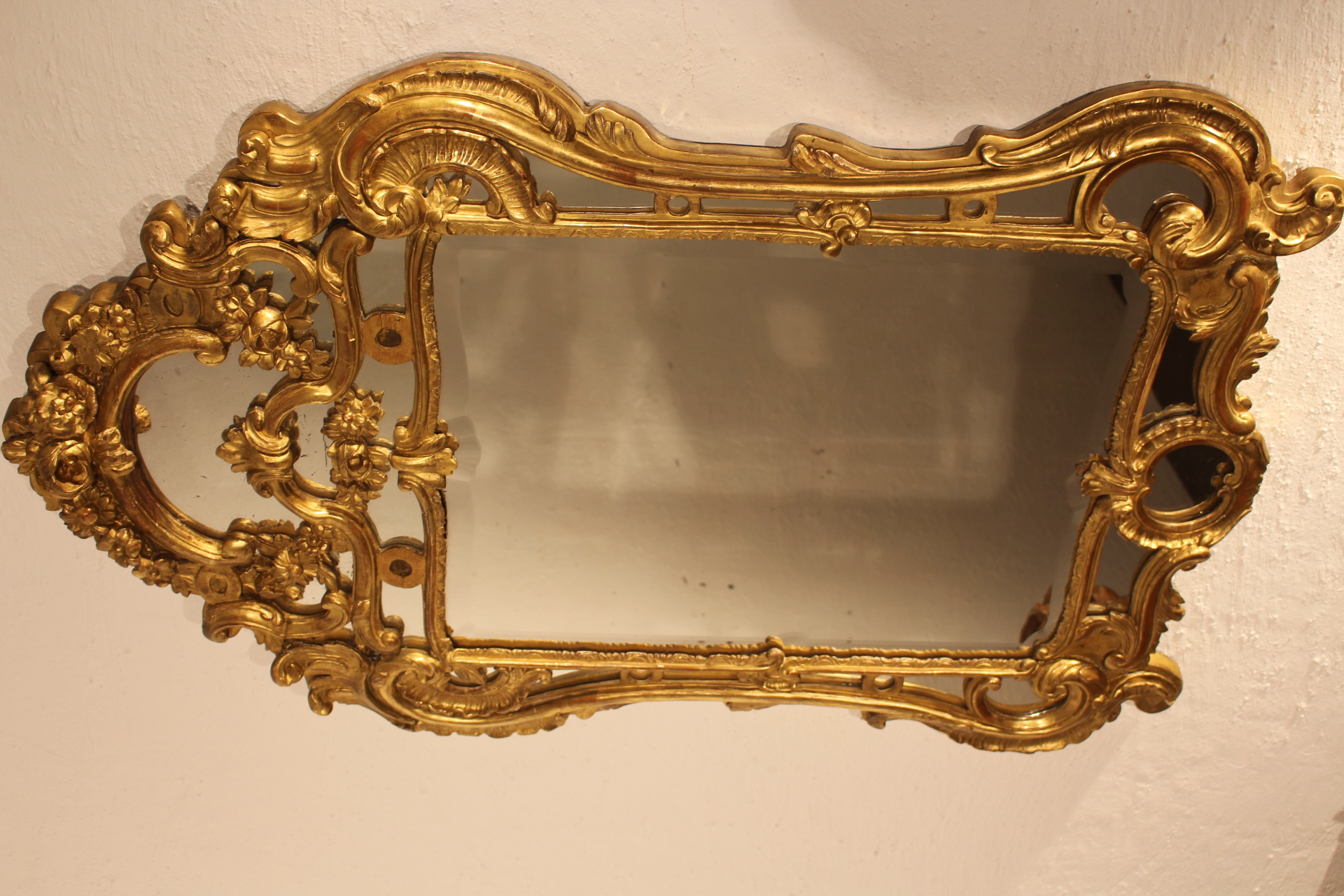 Miroir 18e siècle à parcloses