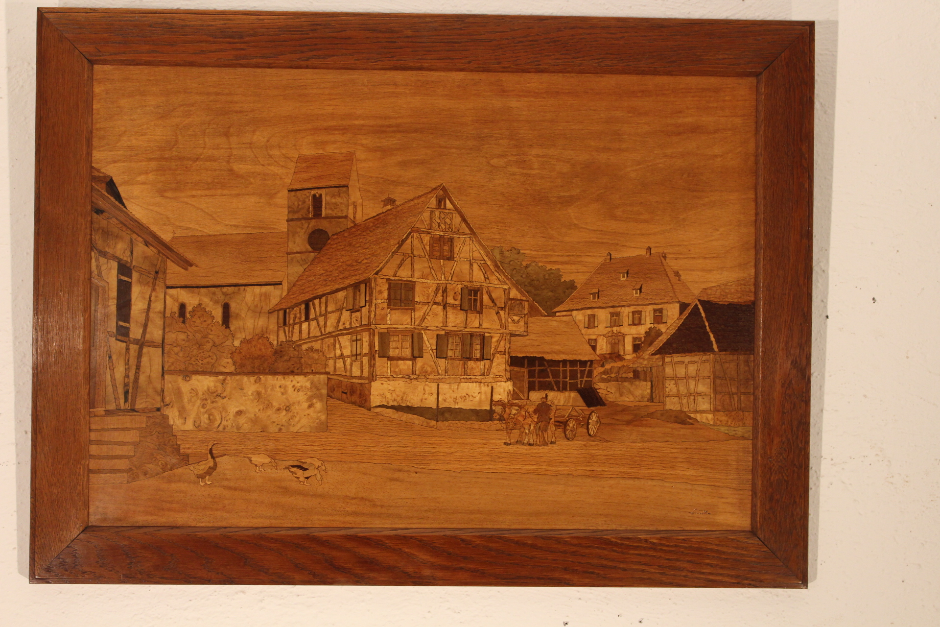 Tableau marqueterie  de SPINDLER