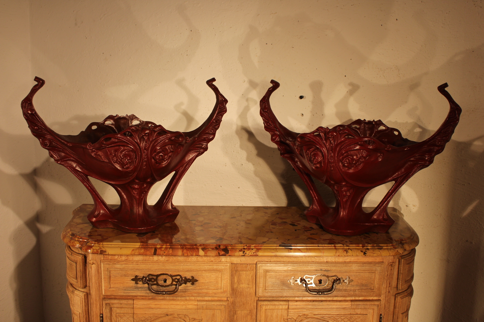  Paire de jardinières Art Nouveau