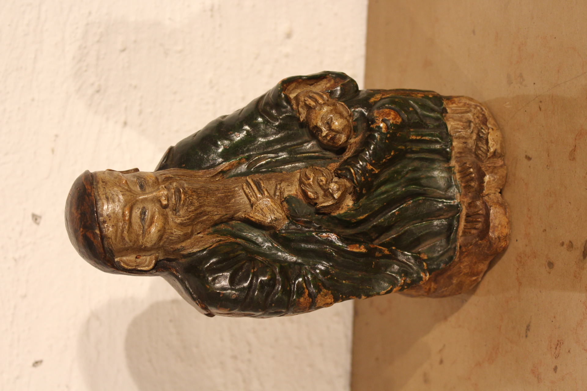 Statue chinoise en terre cuite 